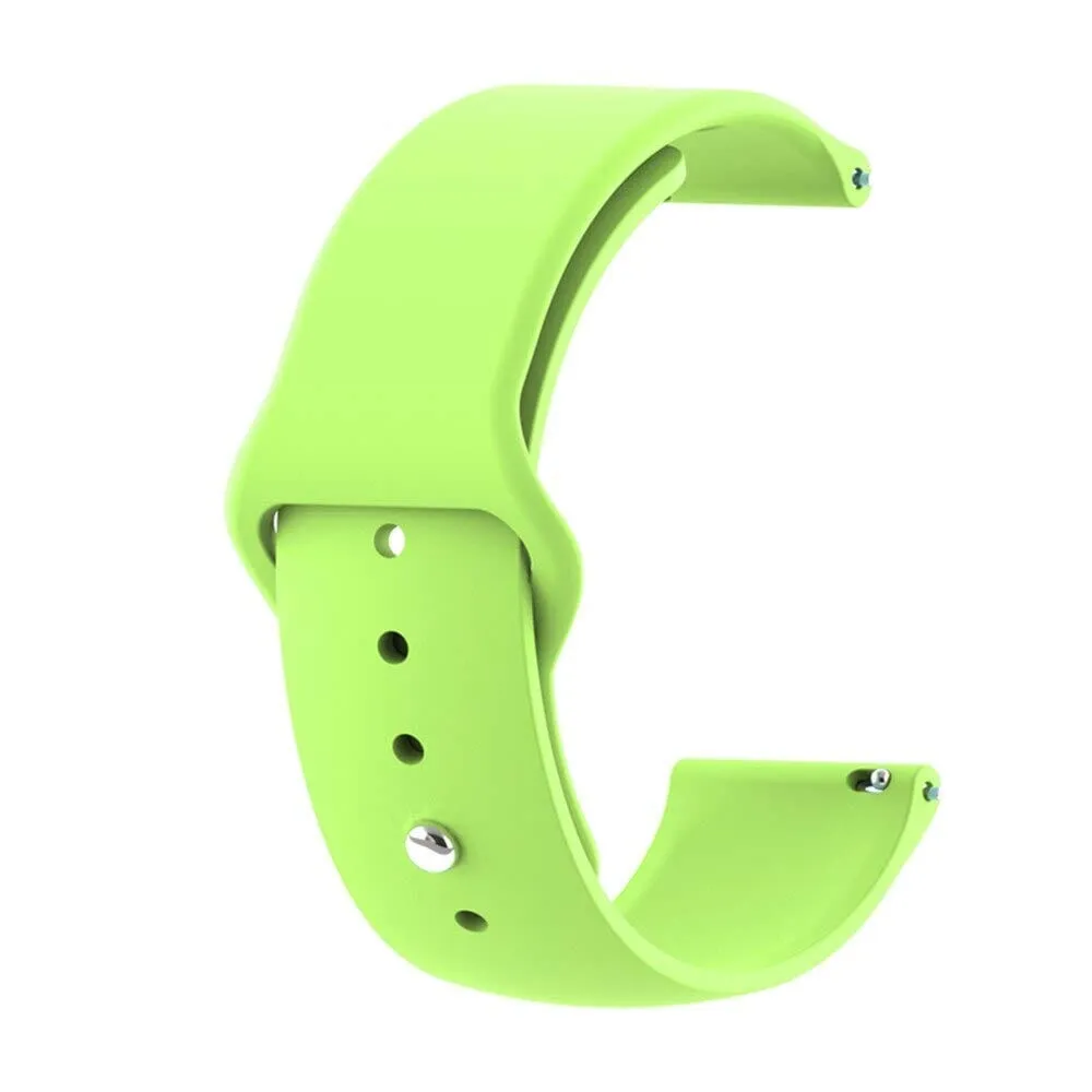 Silicone Button Style Watch Straps Compatible with Fitbit Charge 3