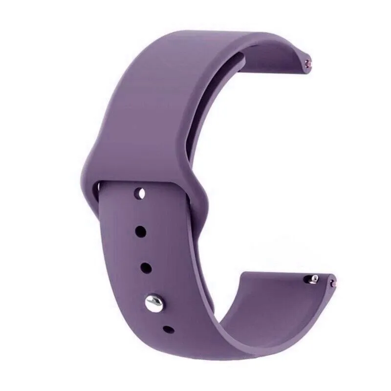 Silicone Button Style Watch Straps Compatible with Fitbit Charge 3