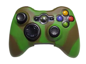 Silicone Cover For XBOX 360 Controller Skin Case Green/Brown Swirls