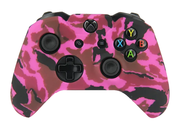 Silicone Cover For XBOX ONE Controller Skin Case Hot Pink Camo