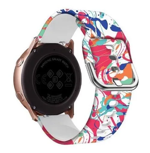 Silicone Pattern Watch Straps compatible with the Huawei Watch 2 Pro