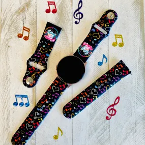 Sing Print Silicone Band For Samsung Watch