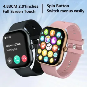 Smart Watch 2024 Bluetooth Call Message Reminder IP68 Waterproof Heart Rate Blood Pressure Tracker Smart Watch for Android IOS