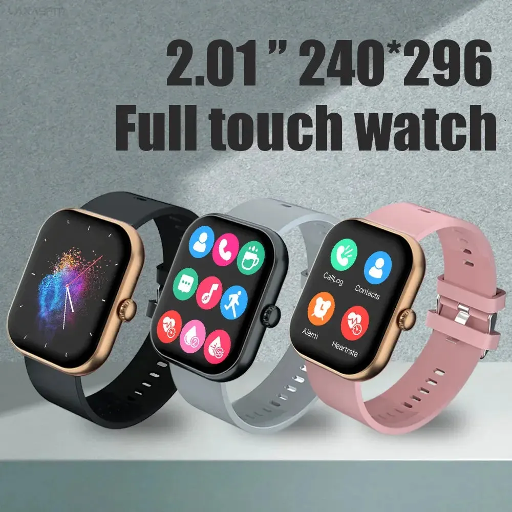 Smart Watch 2024 Bluetooth Call Message Reminder IP68 Waterproof Heart Rate Blood Pressure Tracker Smart Watch for Android IOS