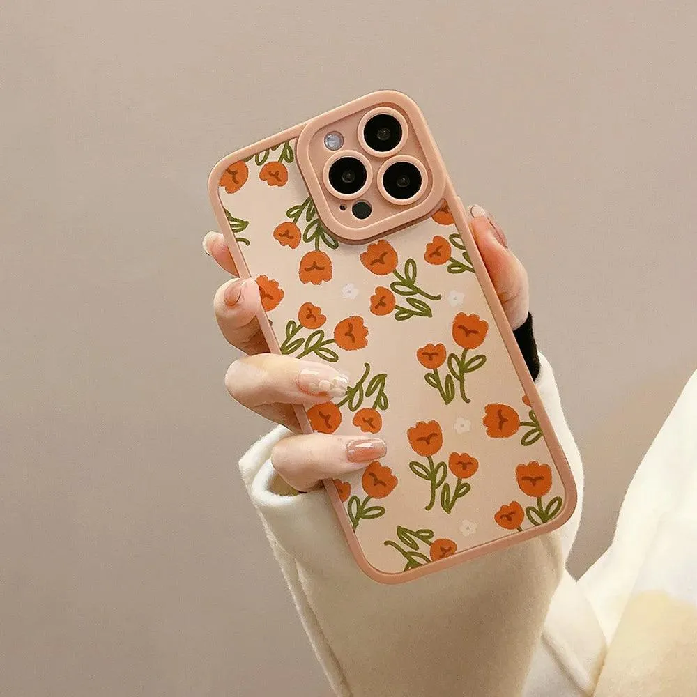 Soft Silicone Pretty Flowers - Cute Phone Cases For iPhone 13 Pro Max, 12, 11, X, XR, XS Max, 8 Plus