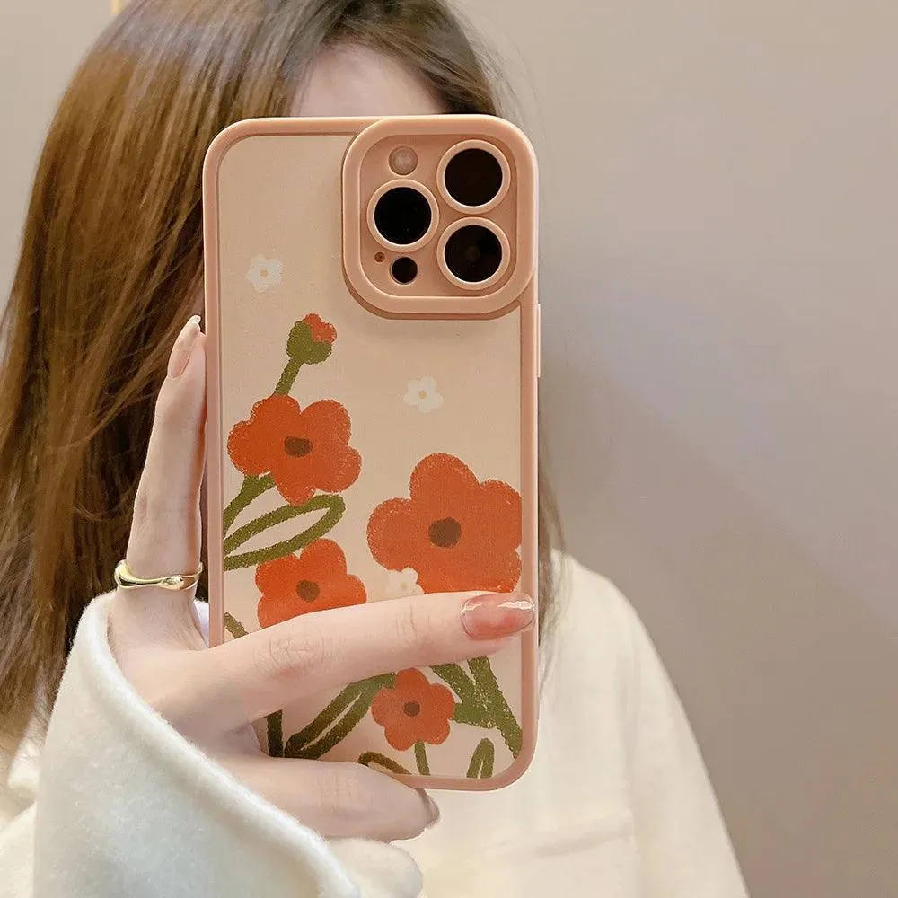 Soft Silicone Pretty Flowers - Cute Phone Cases For iPhone 13 Pro Max, 12, 11, X, XR, XS Max, 8 Plus