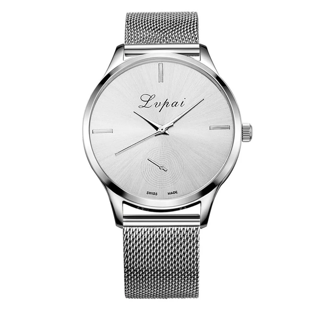 Summer Luxury Fashion Men Couples Lovers Mesh Belt Clock Quartz Watches