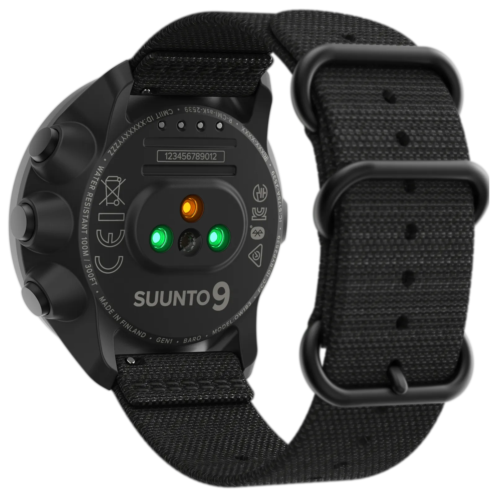 SUUNTO 9 Baro Multisport GPS Smartwatch, Charcoal Black Titanium (SS050564000)