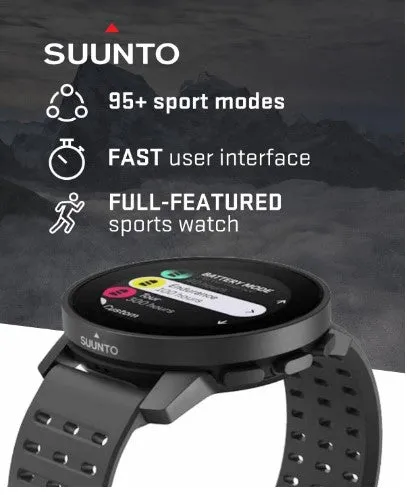 SUUNTO 9 Peak Pro Smartwatch | GPS Watch | 43mm Screen | Sapphire | Up to 12 Days Long-lasting Battery w/ Wearable4U Power Bank SQ Bundle (SS050807000)