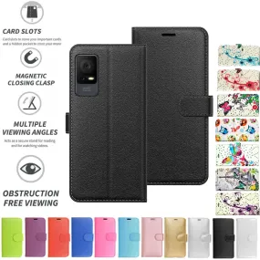 TCL 405 Flip Folio Book Wallet Case