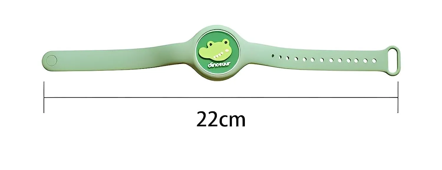 THE LITTLE LOOKERS Kids Safe Reusable Mosquito Repellent Band, Anti Mosquito Wristband/Bracelet for Outdoor & Indoor Protection with LED light for Babies/Kids/Boys/Girls (Mosquito Band, Pack of 2)