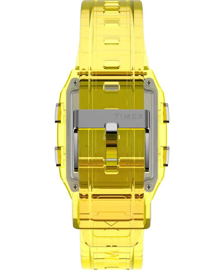 Timex Q Timex LCA x Fortnite® 35mm Resin Strap Watch Yellow/Yellow TW2W96600JR