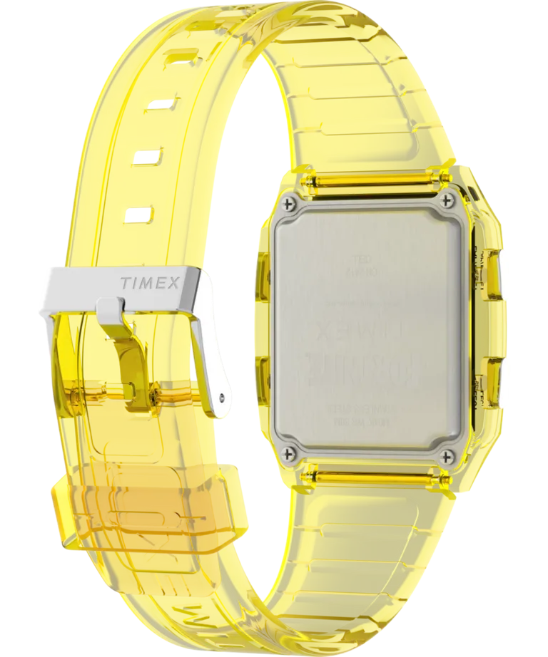 Timex Q Timex LCA x Fortnite® 35mm Resin Strap Watch Yellow/Yellow TW2W96600JR