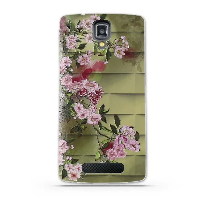 TPU Gel Soft Case for Lenovo A1000 A2800 Case New Arrival Flowers Friuts Painted Phone Skin Case Cover For Lenovo A 1000 2800