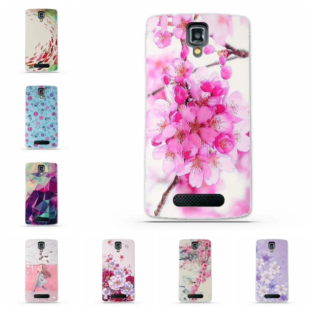 TPU Gel Soft Case for Lenovo A1000 A2800 Case New Arrival Flowers Friuts Painted Phone Skin Case Cover For Lenovo A 1000 2800