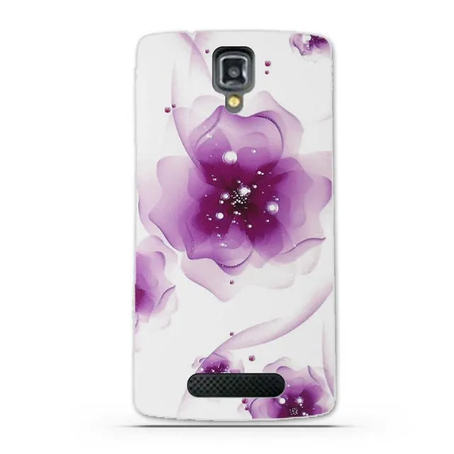 TPU Gel Soft Case for Lenovo A1000 A2800 Case New Arrival Flowers Friuts Painted Phone Skin Case Cover For Lenovo A 1000 2800