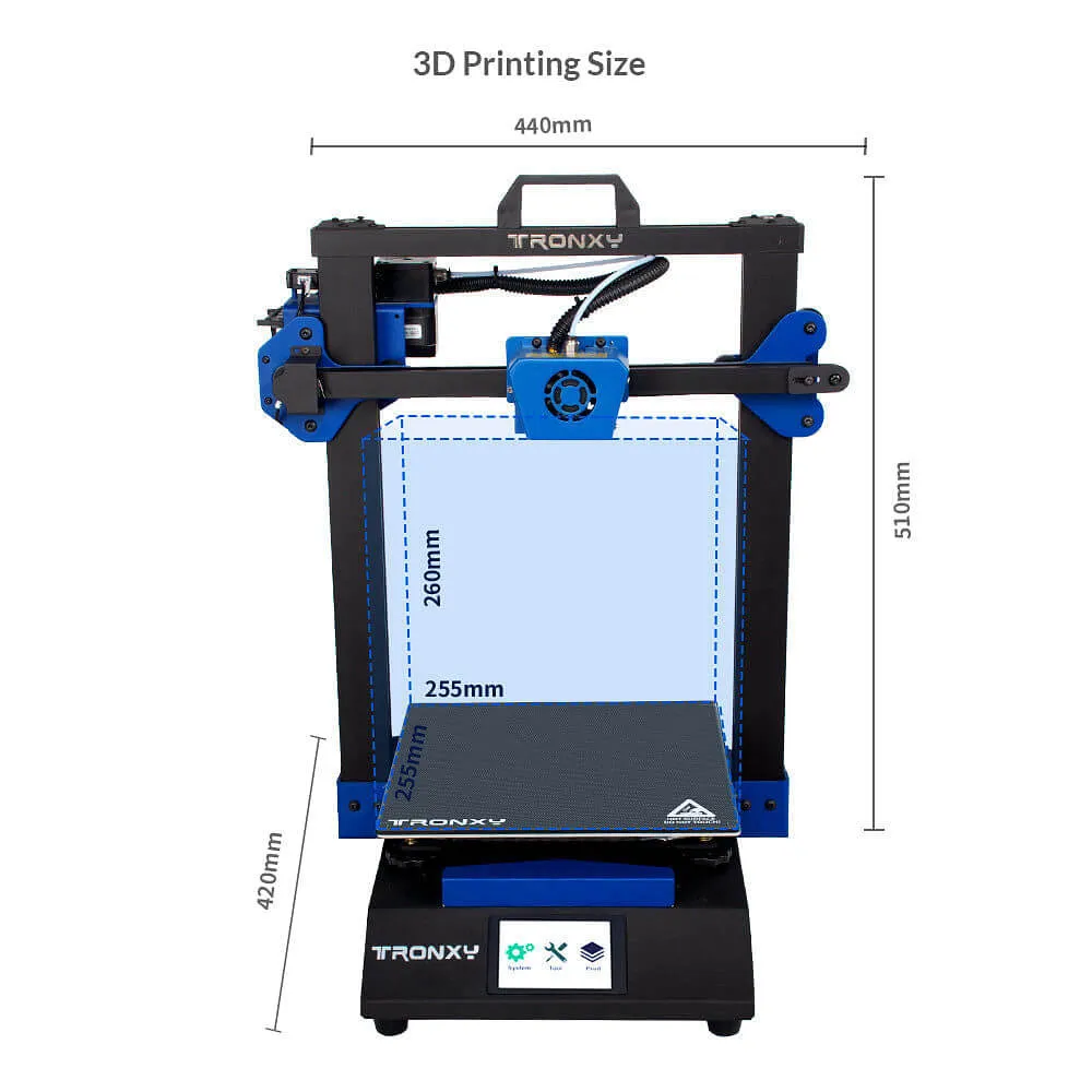 Tronxy XY-3 SE Versatile 3D Printer & Laser Kit Print Size 255x255x260mm