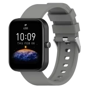 Universal Silikone Smartwatch Rem (20mm) m. Metal Spænde - Grå