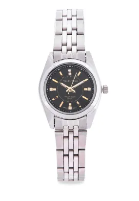 Valentino 20121693-SILVER - BLACK DIAL Stainless Steel Watch for Women