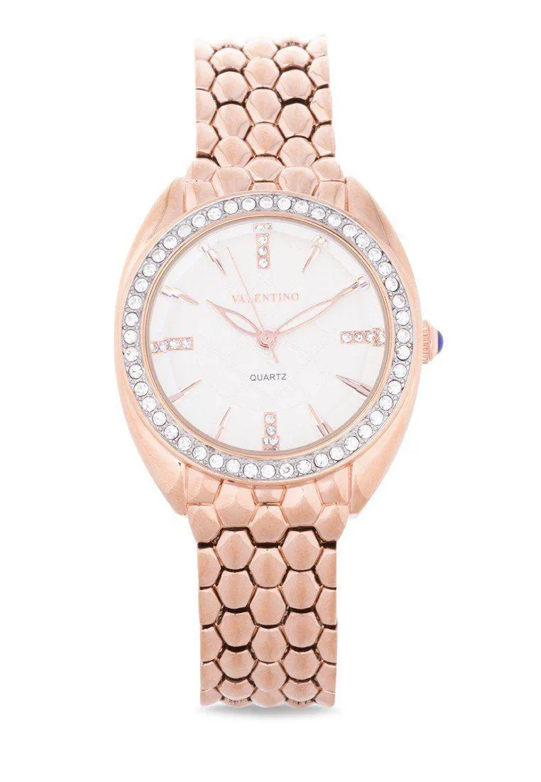 Valentino 20121971-ROSE - ROSE GOLD FASHION METAL - ALLOY Watch For Women