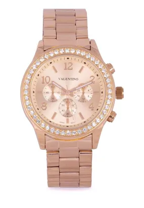 Valentino 20122245-ROSE DIAL Gold Watch for Women