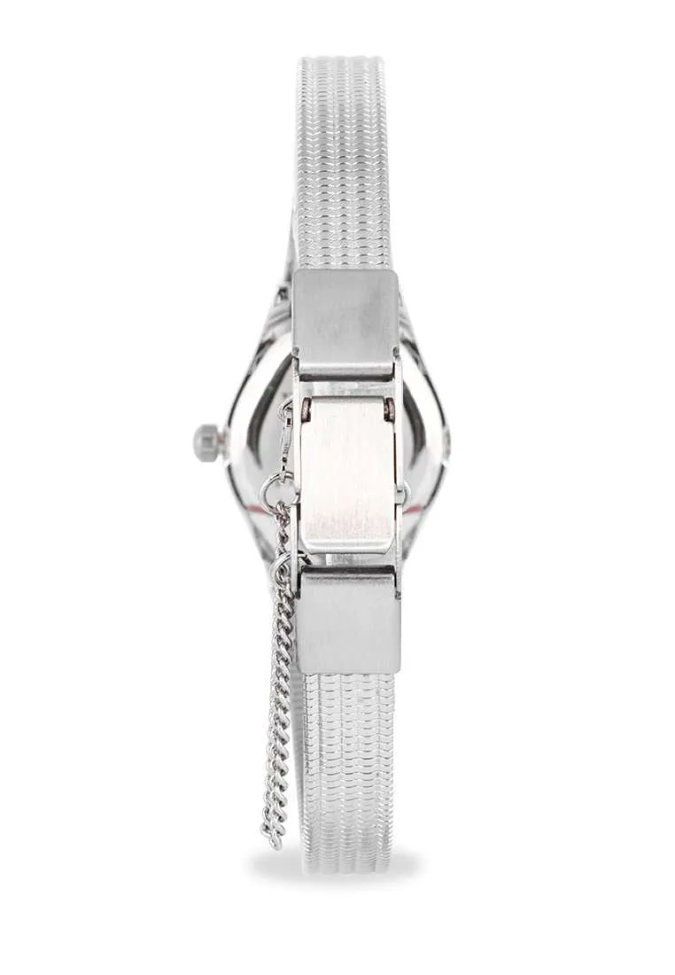 Valentino 20122331-BLACK DIAL Silver Watch For Women