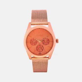 Women Rose Gold Analog Stainless Steel Watch TWEL13205