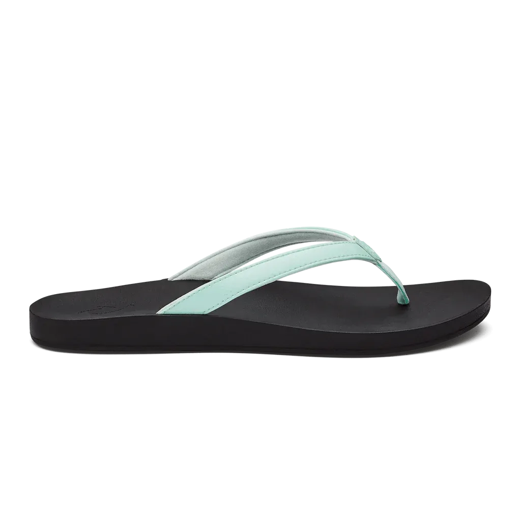 Women's Olukai Puawe Color: Sea Glass / Black