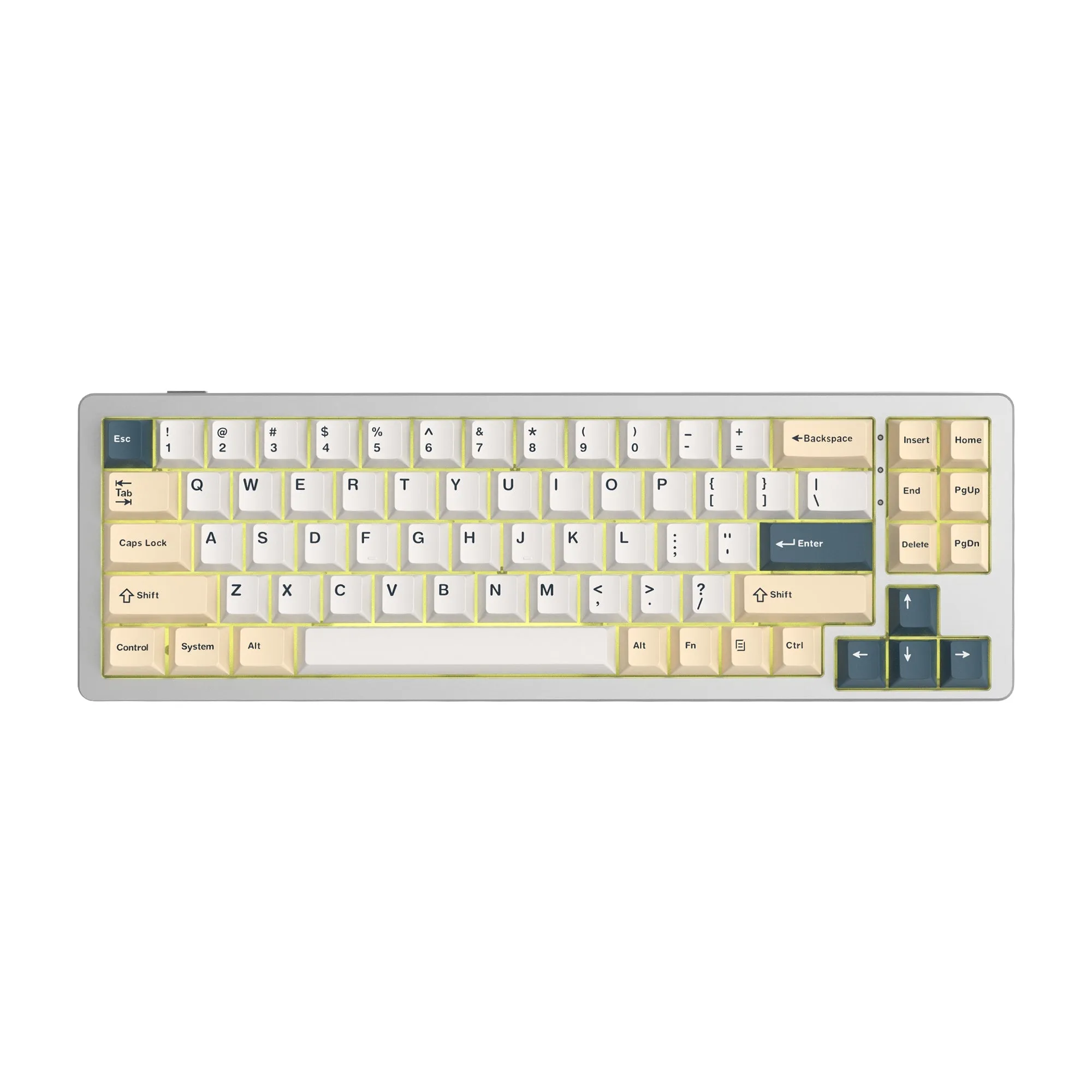 Womier SK71 Wireless 68% Aluminum Gasket Mechanical Keyboard (7 Colors)