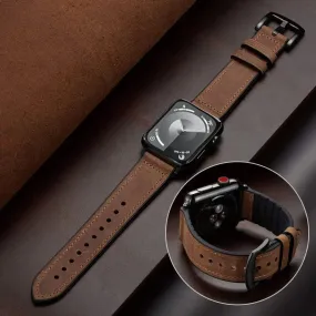 WOODSTONE GENUINE LEATHER IWATCH BAND