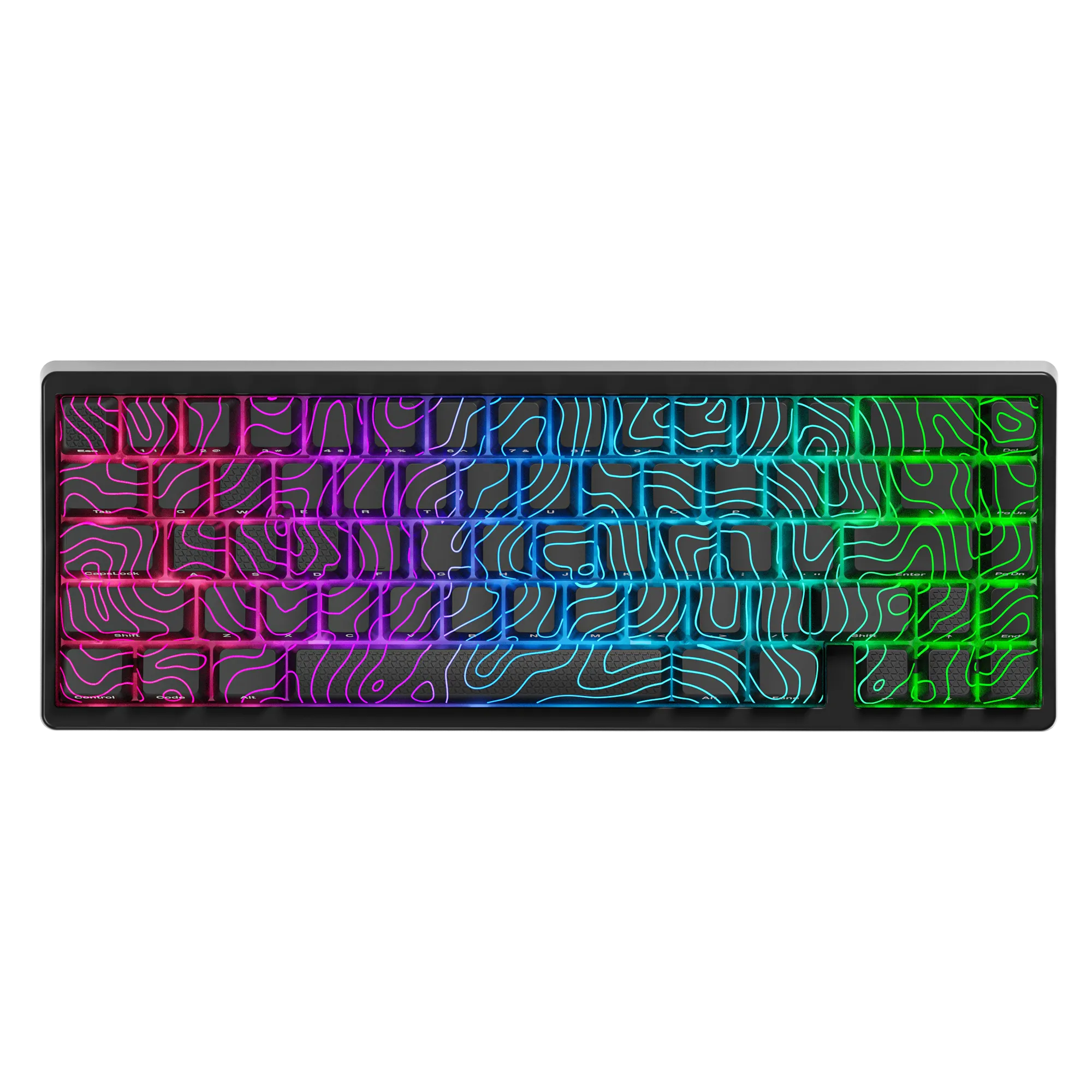 XVX M67 JadeStone Mechanical Keyboard With IMD-Tech Keycaps (Interstellar Black)