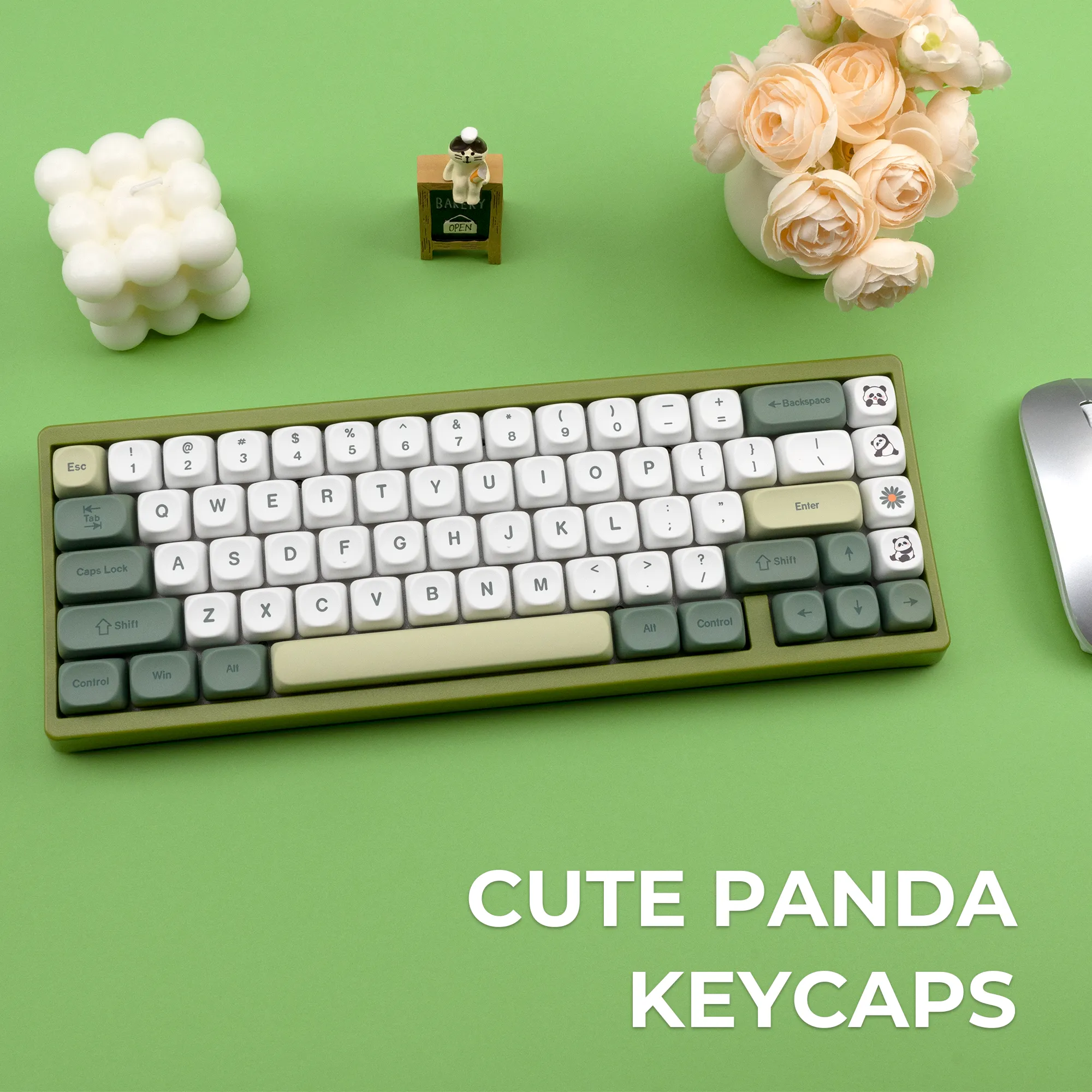 XVX  Panda Bear   MOA Profile Dye-Sub PBT Keycap Set 143-Key