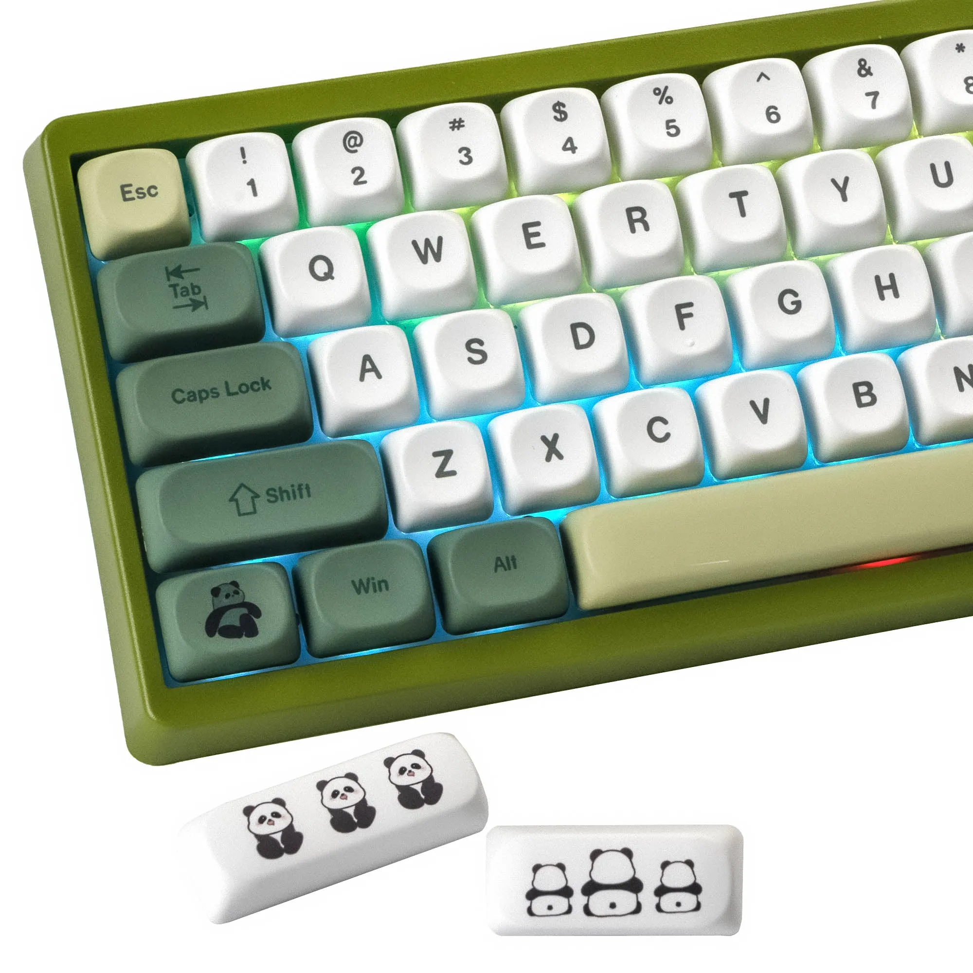 XVX  Panda Bear   MOA Profile Dye-Sub PBT Keycap Set 143-Key