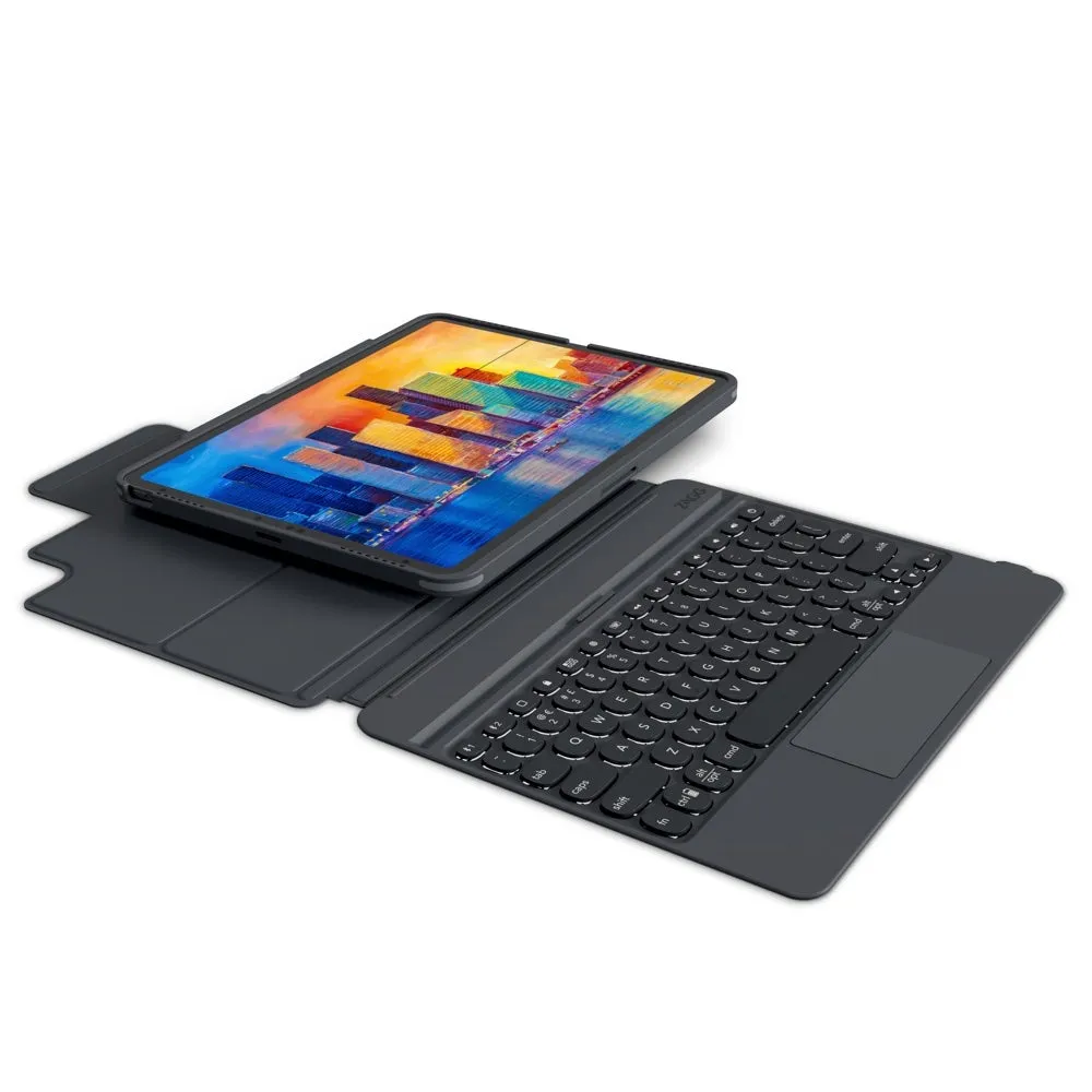 Zagg - Pro Keys Wireless Keyboard With Trackpad And Detachable Case For Apple Ipad Pro 12.9 - Charcoal